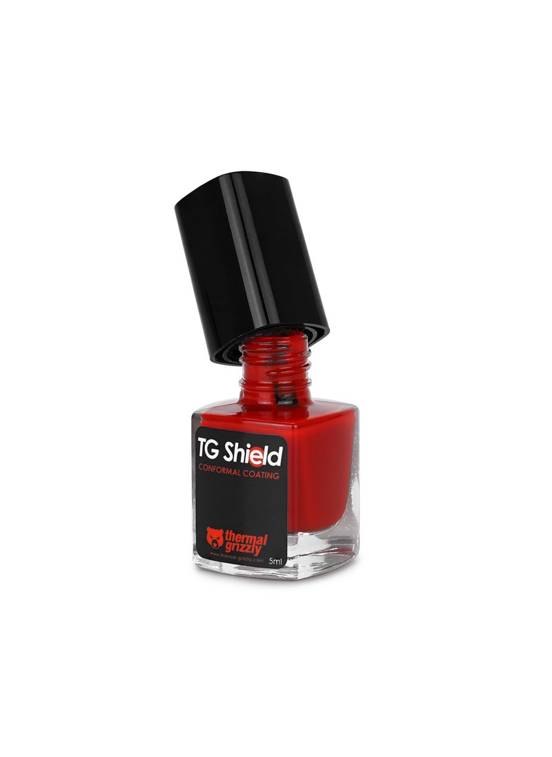 Thermal Grizzly Thermal Grizzly - TG Shield (5ml red) - Protects Components From Liquid Thermal Paste and Short Circuits - High Temperature Conformal Coating CPU/GPU/PS4/PS5/Xbox  - Image 2
