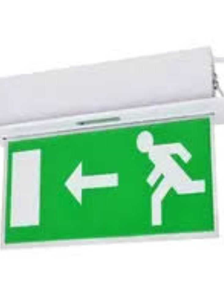 KNP KNP LED Emergency Exit Light (Left to Door) is a crucial safety fixture designed to provide clear directional guidance during emergencies.  - Image 1