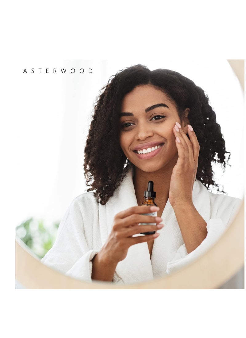 Asterwood Naturals - Asterwood Naturals Face Serum Vitamin C with Hyaluronic Acid, Anti Aging, Anti Wrinkle, Vitamin C Serum for Face Dark Spots, Eye Serum, Facial Skin Care Products, Classic Formula Pump Bottle (8 oz) - Image 1