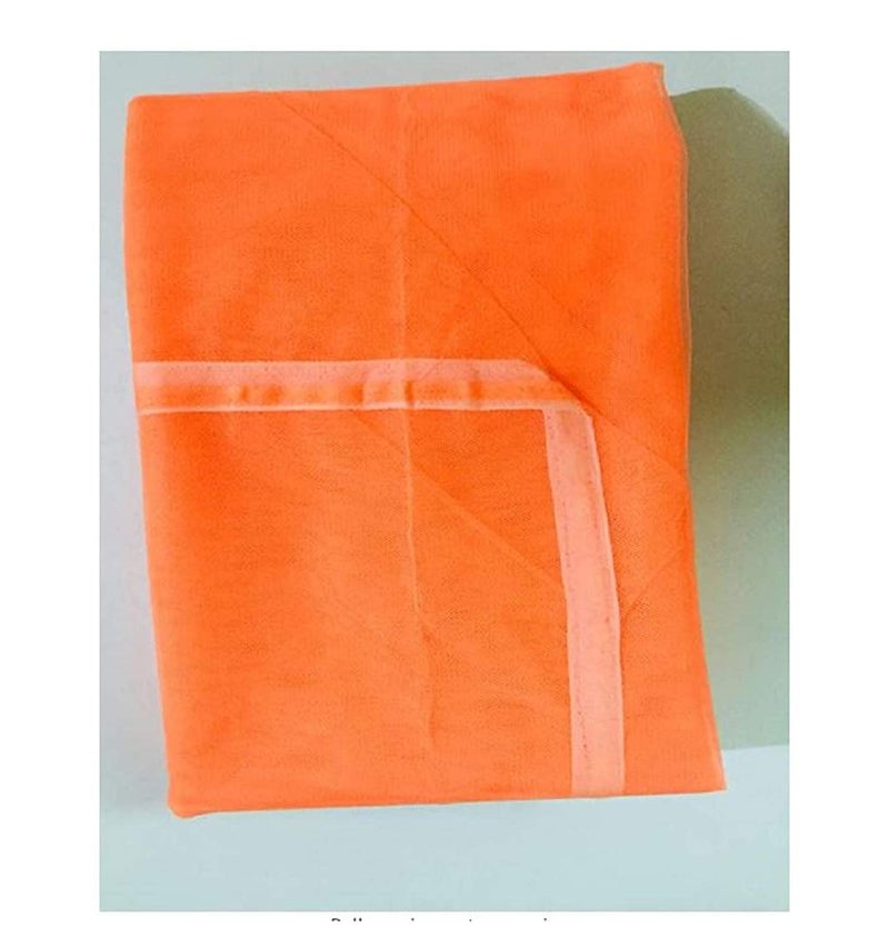 5x6.5 FT Peach Mosquito Net for Double Bed HDPE - Mosquito Net for Baby | Bedroom | Family | Queen, King Size Bed by (Peach) - Image 2