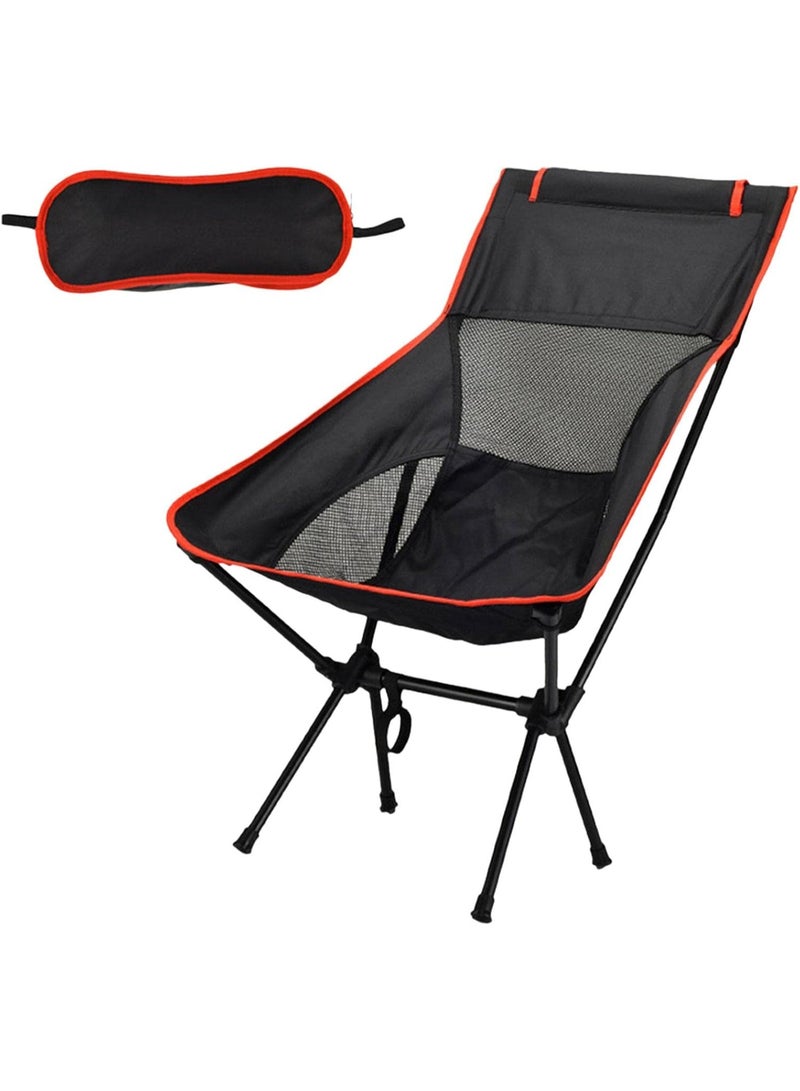 بلو فاير كرسي camping قابل للطي خفيف الوزن - كرسي شاطي صلب ذو ظهر عالي مريح مع شبكة تنفس وحقيبة حمل | مثالي للسفر، الصيد، النزهات، الشواء والتخييم | يحمل حتى 127 كجم - Image 1