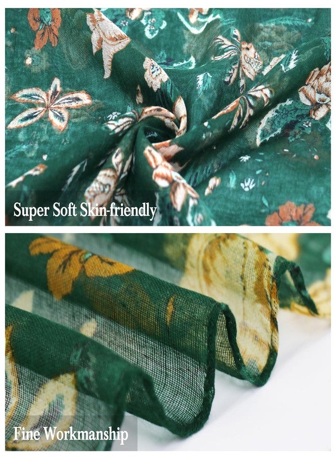 وشاح فيميت القطني خفيف الوزن للنساء، غطاء رأس أنيق، حجاب، وشاح من الفوال، شال، موديل 44، 33.5 بوصة × 70.8 بوصة - Image 2