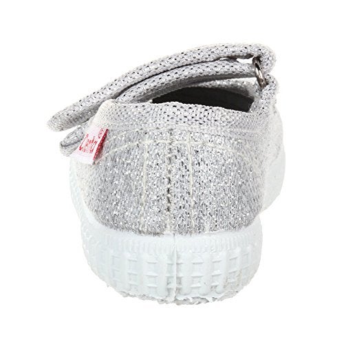 Cienta girls Mary Jane Shoe, Silver, 19 M EU / 3.5 M US Toddler - Image 3