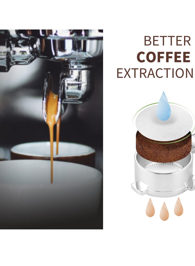 KASTWAVE Coffee Paper Filter for Espresso Machine, 600 Pcs 51 mm Espresso Filter Puck Screen Portafilter Paper for Home Office DIY Coffee Compatible with AeroPress Coffee and Espresso Maker - Image 5