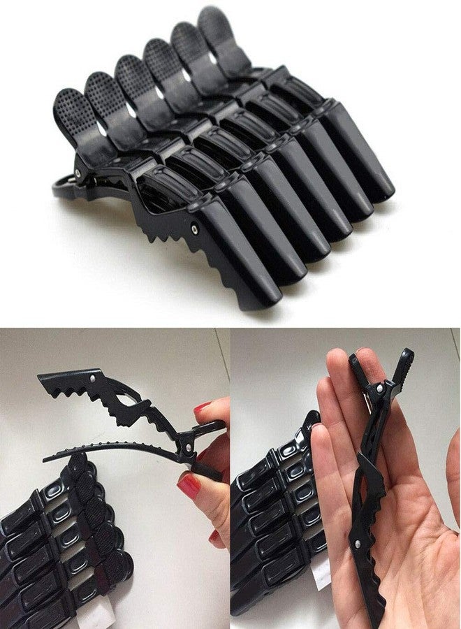 Ghelonadi Hair Sectioning Clip Crocodile Hair Clips for Women Girls Salon Black Hair Styling Hairpins Tools(Pack_of_6) - Image 5