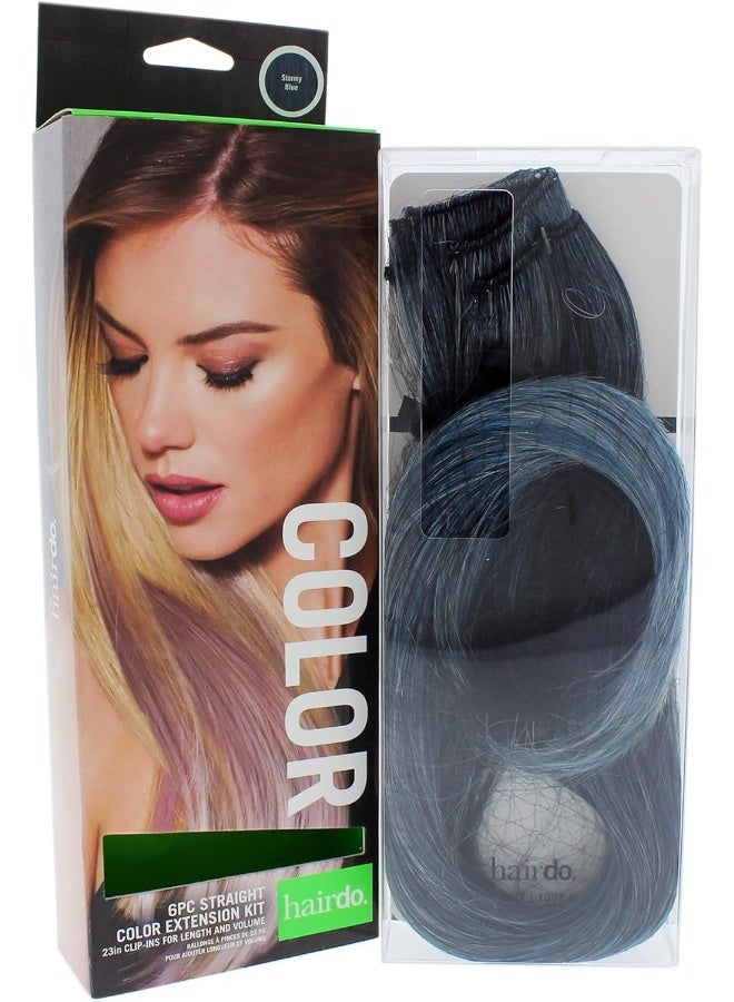 hairdo مجموعة إطالة الشعر المستقيم - أزرق عاصف - Image 1