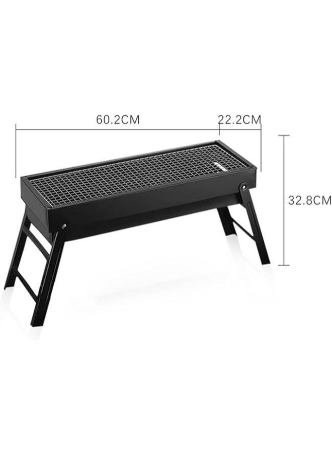 Portable Barbecue Grill Multifunction Smokeless Folding Charcoal Grill for Camping Hiking Picnics Traveling for Indoor and Outdoor