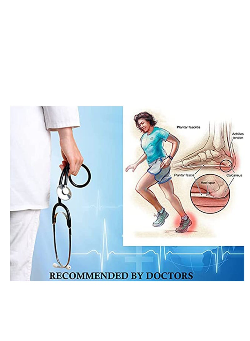 SYOSI Heel Protectors, Plantar Fasciitis Inserts, Heel Pads Cushion (3 Pairs) Great for Heel Pain, Heal Dry Cracked Heels, Achilles Tendinitis, for Men & Women (Gel Heel Cups) - Image 4