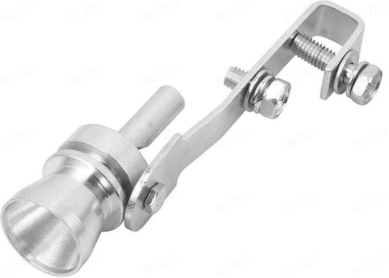 MIZZEO Universal Car | Exhaust Turbo Simulation | Whistle | Sound Pipe | Blow Valve Simulator | Whistler (Silver-M) Compatible with Maruti Esteem (1994-2004) - Image 1