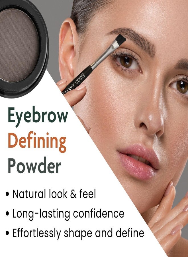 Marie-José & Co Dark Brown Eyebrow Powder - Long-Lasting, Waterproof, Smudge-Proof Brow Powder for Natural, Defined Brows - Vegan & Cruelty-Free Eyebrow Makeup by Marie-José - Made in USA - Image 5
