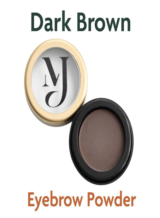 Marie-José & Co Dark Brown Eyebrow Powder - Long-Lasting, Waterproof, Smudge-Proof Brow Powder for Natural, Defined Brows - Vegan & Cruelty-Free Eyebrow Makeup by Marie-José - Made in USA - Image 2