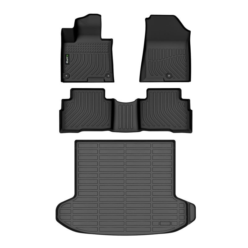 HAFIDI All Weather Floor Mats Cargo Liner for 20232025 Kia Sportage Hybrid Not PHEV Full Set Floor Liners Accessories Black - Image 3