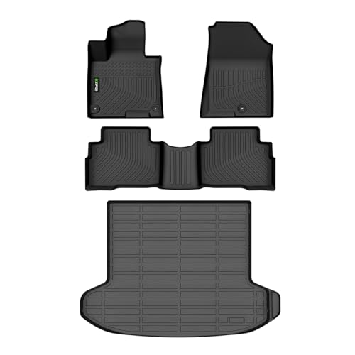 HAFIDI All Weather Floor Mats Cargo Liner for 20232025 Kia Sportage Hybrid Not PHEV Full Set Floor Liners Accessories Black - Image 1