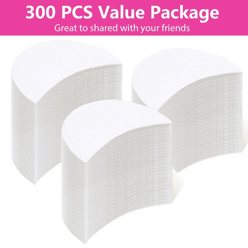 TailaiMei 300 Pcs Eyeshadow Shields, Eyeshadow Stencil for Prevent Makeup Residue, Lint Free Gel Pad for Eyeliner, Eyelash Extensions and Lip Makeup - Image 3