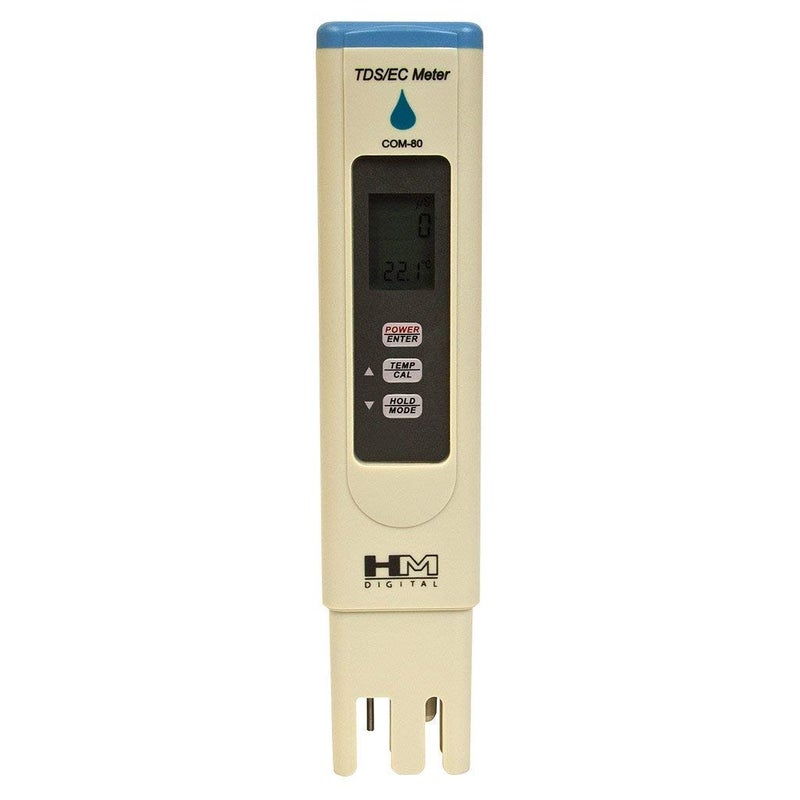 HM Digital COM-80 Electrical Conductivity (EC) and Total Dissolved Solids Hydro Tester, 0-5000 ppm TDS Range, 1 ppm Resolution, 2% Readout Accuracy - Image 2
