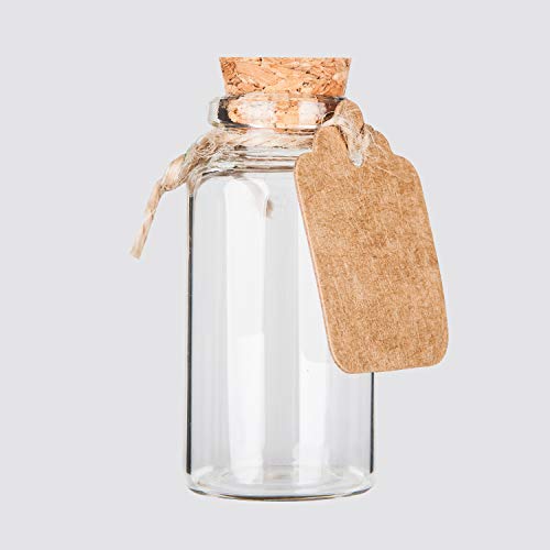 Brajttt 30ml Potion Bottles,64PCS Small Glass Bottles with Cork, DIY Decoration Tiny bottles with Cork, Spell Jars, Storage Container for Art Crafts for Wedding Party Supplies - Image 4