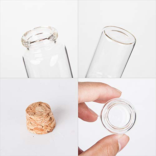 Brajttt 30ml Potion Bottles,64PCS Small Glass Bottles with Cork, DIY Decoration Tiny bottles with Cork, Spell Jars, Storage Container for Art Crafts for Wedding Party Supplies - Image 3
