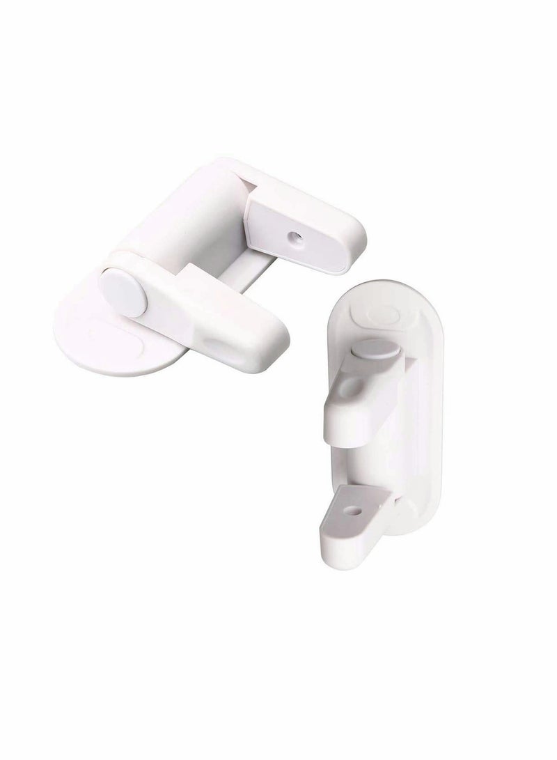 SYOSI Door Handle Lock, Child Proof Doors & Handles, Door Handle Lock, Child Proof Door Lever Lock, 3M Adhesive Minimalist Design, No Drilling Child Safety Door Handle Locks (2 Pack) - Image 1