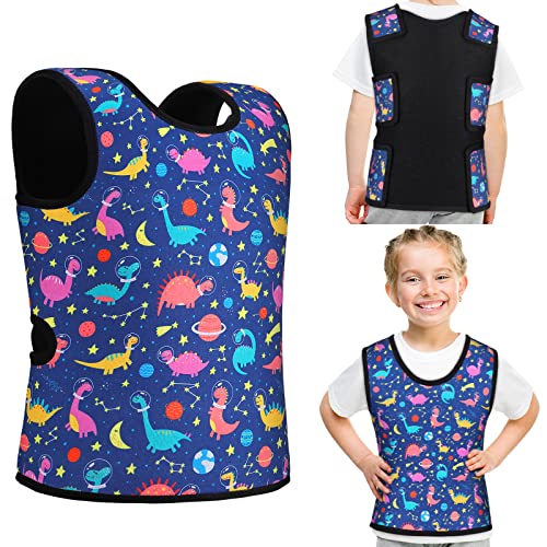 Janmercy Compression Vest for Kids Boys Soft Breathable Compression Vest Girls Cute Comfort for Back to School ChildrenDinosaurMedium - Image 2