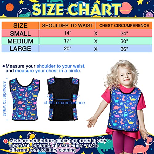 Janmercy Compression Vest for Kids Boys Soft Breathable Compression Vest Girls Cute Comfort for Back to School ChildrenDinosaurMedium - Image 5