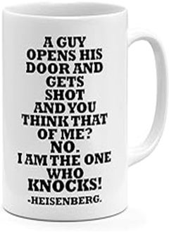LOUD UNIVERSE Loud Universe Ceramic Heisenberg Quote Breaking Bad Mug, White 