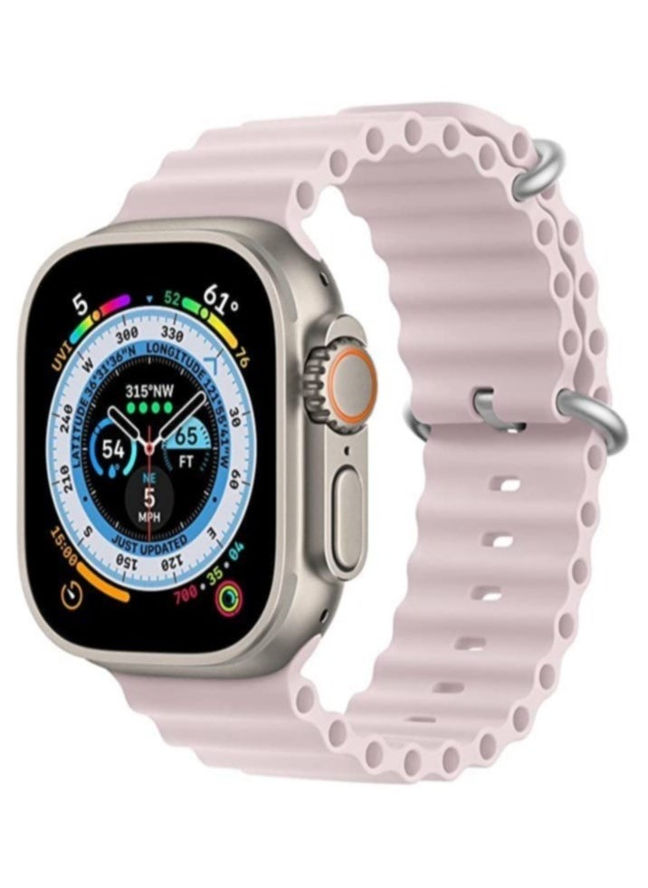 ELTRAZONE - Sport New Silicone Band Compatible with Apple Watch Ultra Ocean 42/44/45/49mm Strap for iWatch Series Ultra 8 7 6 5 SE - Image 1