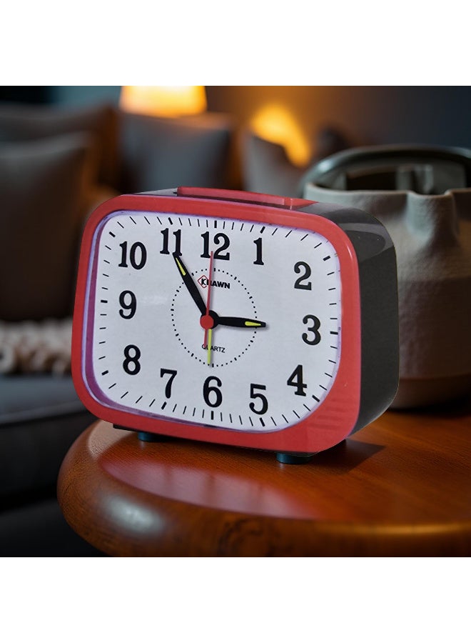 كراون ساعة كوارتز منبه بجرس، ألوان متعددة تعمل بالبطارية العادية - Image 1