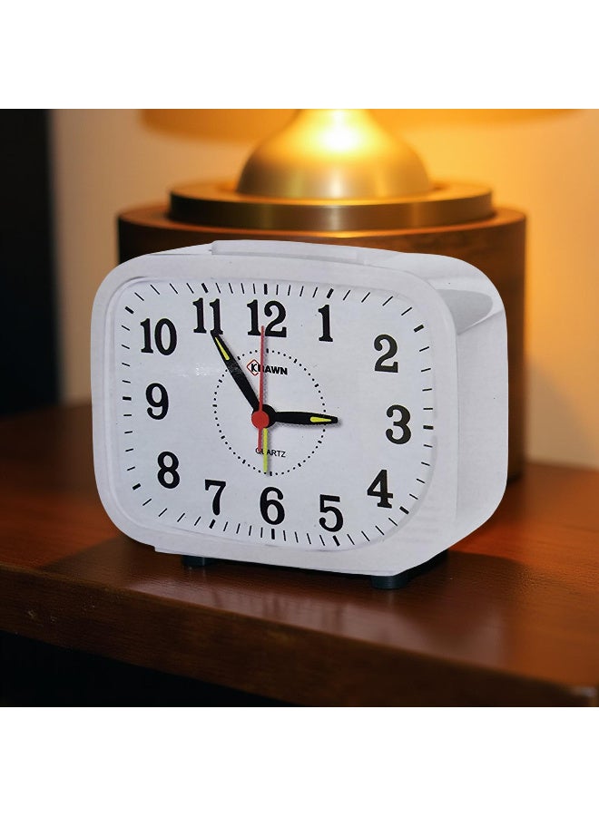 كراون ساعة كوارتز منبه بجرس، ألوان متعددة تعمل بالبطارية العادية - Image 4