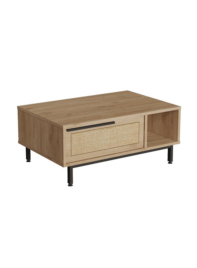 Home Canvas Ocean Coffee Table Oak - Image 4