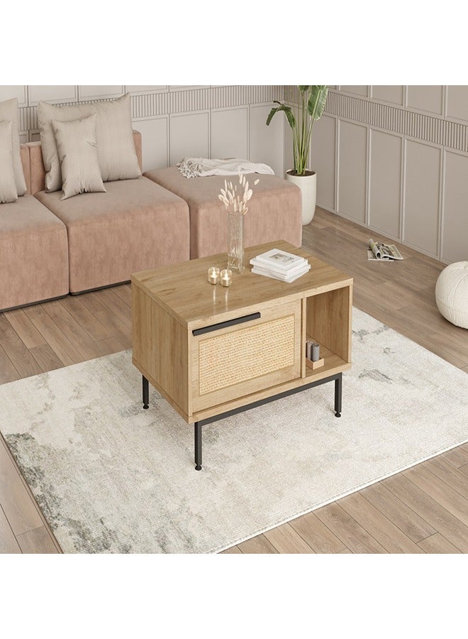 Home Canvas Ocean Coffee Table Oak - Image 3