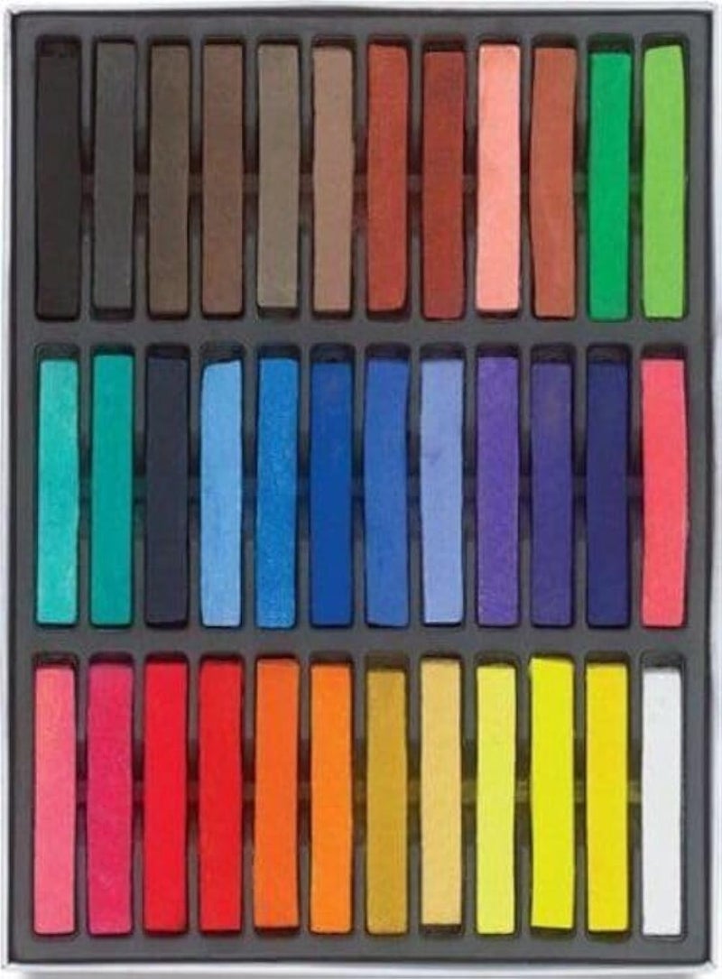 Boolavard HAIRCHALKINÂ® 36 Non-Toxic Temporary Hair Pastel Chalk Beauty Kit - Image 1