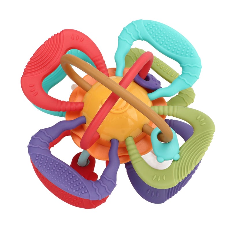Manhattan Ball Plastic Cement Baby Teether Teethers Light Weight Baby Sensory Toys Ball for Children Infant - Image 4