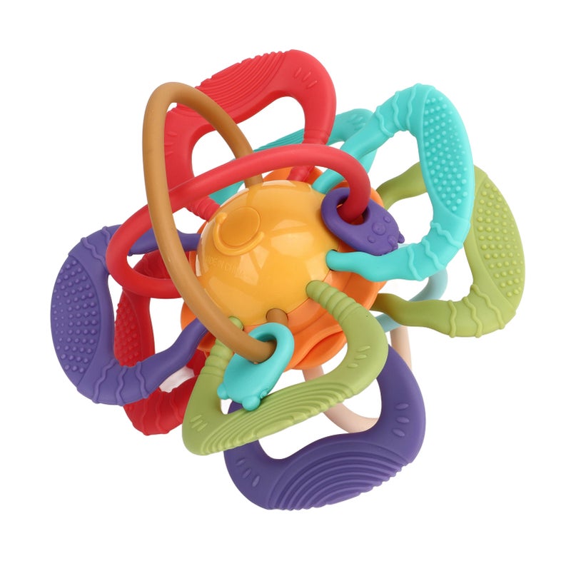 Manhattan Ball Plastic Cement Baby Teether Teethers Light Weight Baby Sensory Toys Ball for Children Infant - Image 5