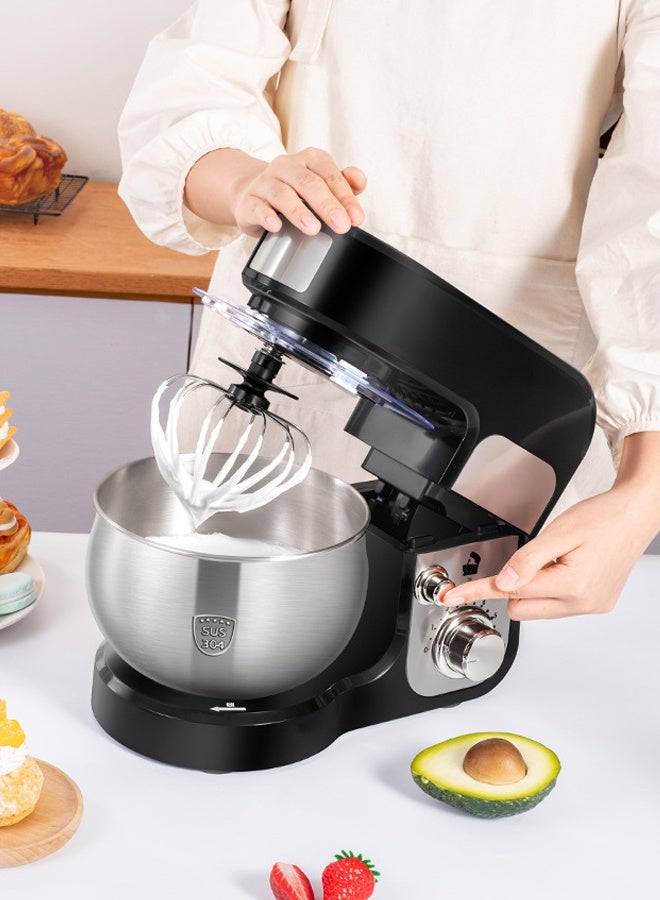 DUNISO Kitchen Stand Mixer Machine 3L Heavy-Duty Kitchen Mixer with Dough Hook and Stirring Rod 6-Speed Settings Electric Kitchen Cake Mixers Compact Kitchen Machine with Stainless Steel Bowl for Bread, Cakes, and Home Baking - Image 2