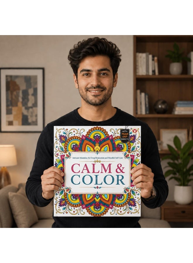 Calm and Color: Intricate Mandala Coloring Book for Adults – Stress Relief, Mindfulness & Relaxation with Tear-Out Sheets - Image 4