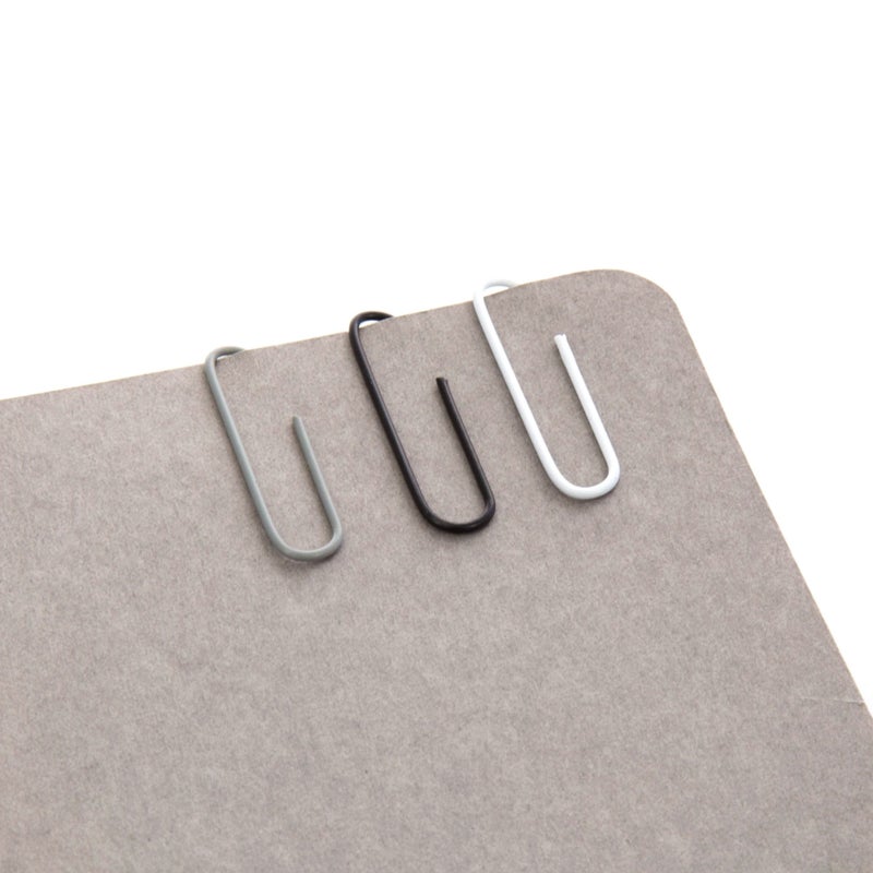 U Brands Paper Clips, Medium 1-1/8-Inch, Black White and Gray Fashion Colors, 300-Count - Image 3