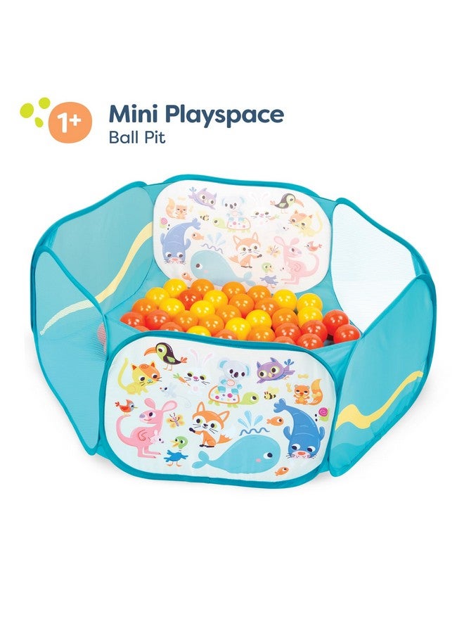 B. Toys لعبة ميني بلاي سبيس بول بيت في الهواء الطلق والداخل 42 كرة ملونة قابلة للطي ومحمولة مجموعة لعب نشطة للأطفال من عمر 1 سنة وما فوق - Image 3