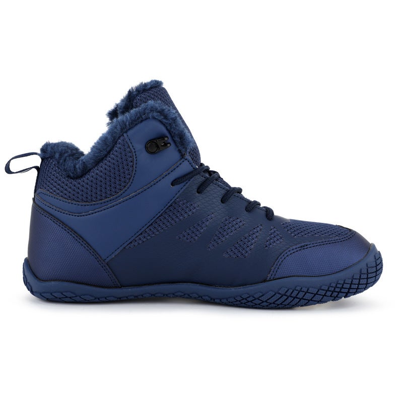 Winter Outdoor Breathable Five-Finger Lovers Fleece-Lined Cotton Shoes Light Warm Mountaineering Snow Boots - Image 5