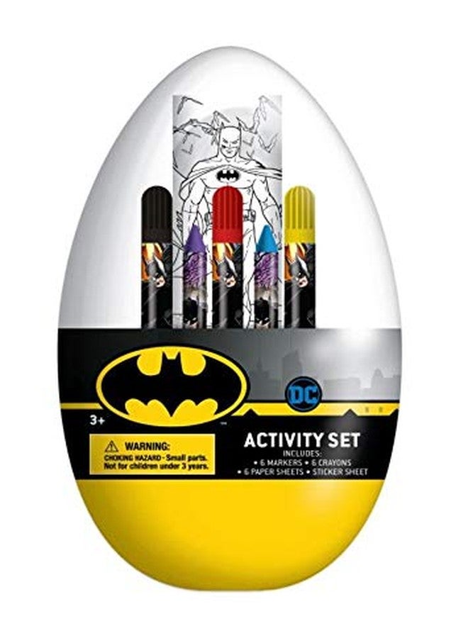 Batman DC Activity Egg Craft Kit | Coloring Pages | Stickers | Markers | Crayons - Image 1