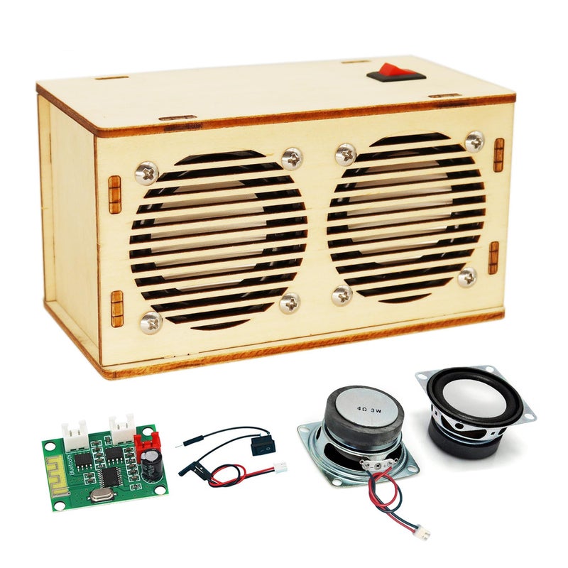 SCAEMO DIY Bluetooth Speaker Kit Stem Projects for Kids Ages 812 Science STEM Kits for Kids Ages 10121416 Gifts for 9 10 11 12 13 14 15 16 Year Old Boys Teens Wood - Image 2