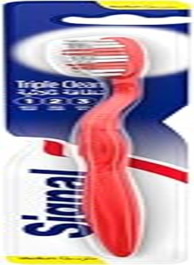 Signal Triple Clean Medium for plaque removal and protection against cavity Toothbrush 1PC