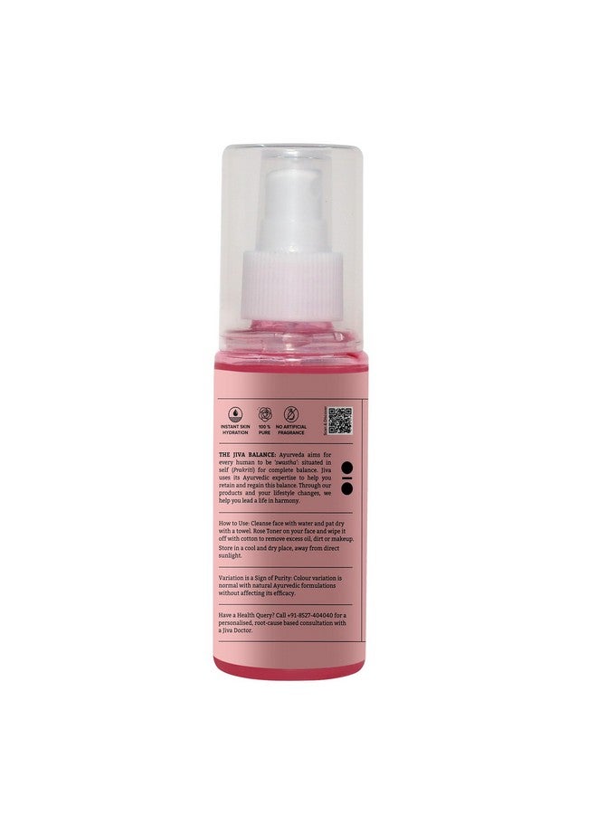 Jiva Rose Water - 100ml (Pack of 3) | Pure Gulab Jal | Skin Toner For Glowing Skin | For All Skin Types, Natural Skin Toner, Provides Glow and Freshness - Image 4