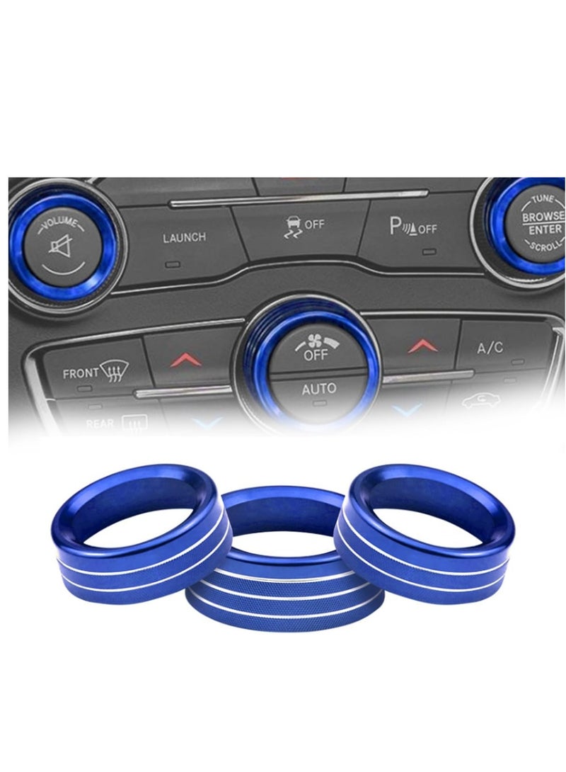SYOSI Anti Dust Mats and Trim for Dodge Charger Accessories, 6 Pcs Cup Inserts Mats 3 Pcs A/C Volume Radio Switch Ring 5 Meters Car Interior Moulding Strip Trim Decal - Image 4