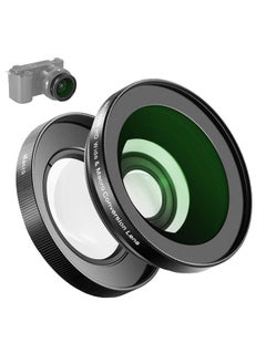 Neewer 40.5mm HD Wide Angle Lens Compatible with Sony ZV-1F ZV-E10 A5000 A6000, 2 in 1 18mm Wide Angle & 10x Macro Additional Lens with Extension Tube, Bayonet Mount Lens Adapter (LS-30, Black)  - Image 1