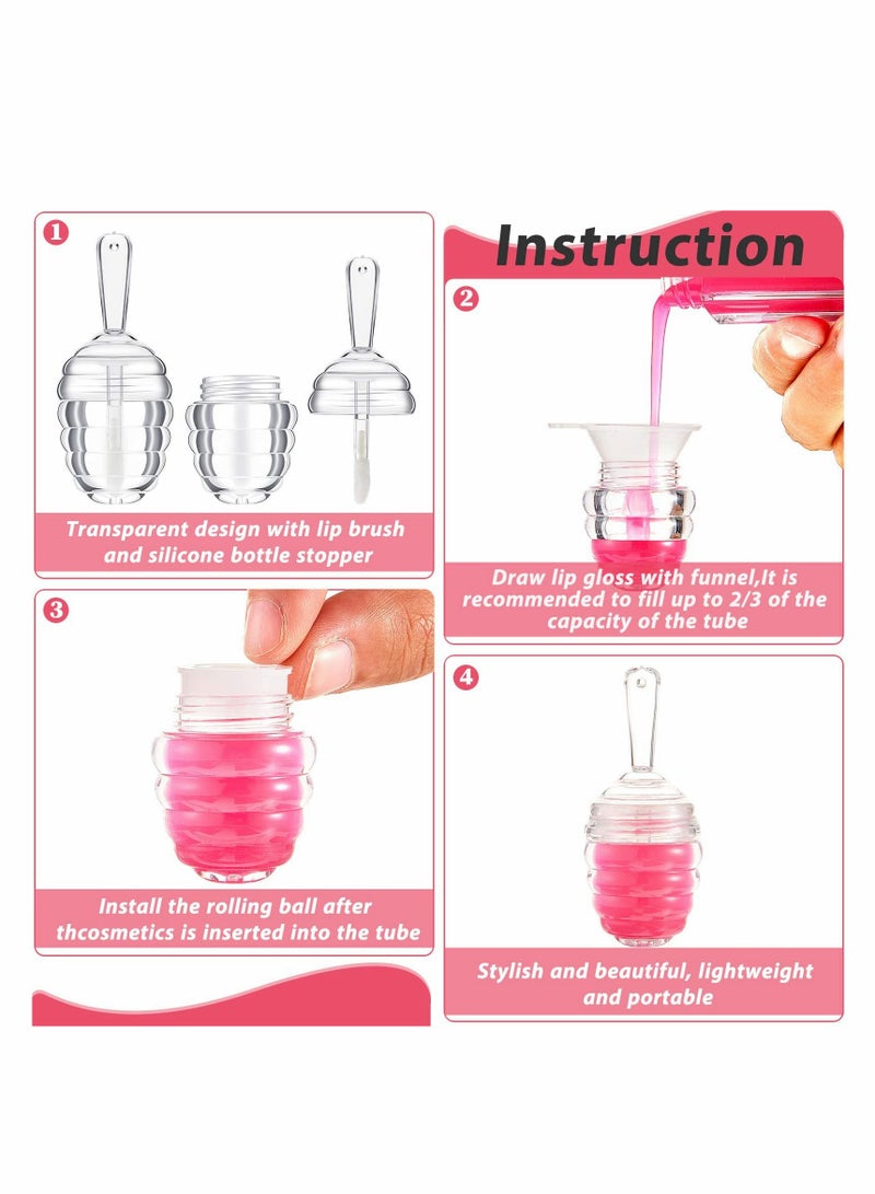 5PCS Empty Lip Balm Containers - Cute Pot-Shaped Plastic Jars for DIY Cosmetics, Perfect for Women and Girls - Image 4