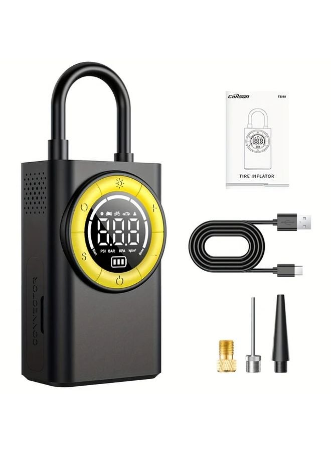 Car Air Compressor Portable Tire Inflator Electric Motorcycle Bike Pump 1 Pc - Image 1