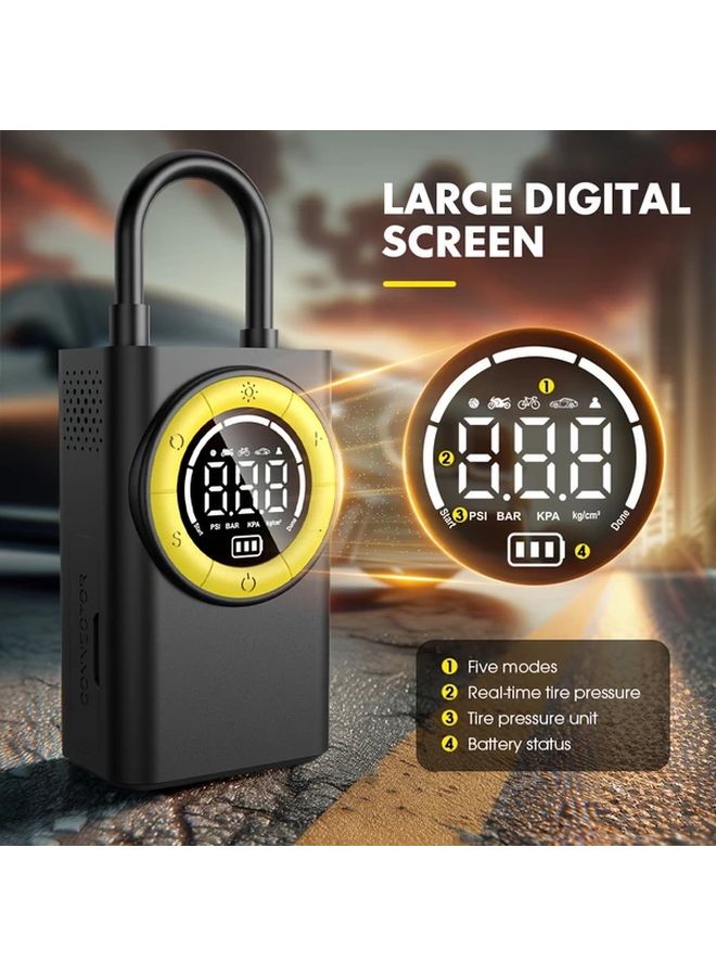 Car Air Compressor Portable Tire Inflator Electric Motorcycle Bike Pump 1 Pc - Image 2