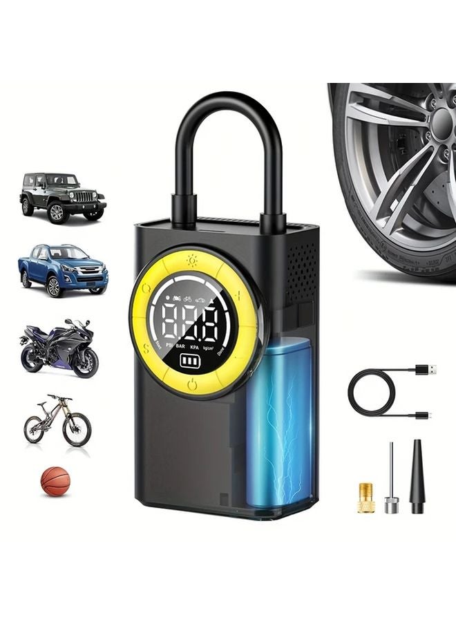 Car Air Compressor Portable Tire Inflator Electric Motorcycle Bike Pump 1 Pc - Image 5