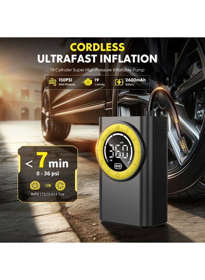 Car Air Compressor Portable Tire Inflator Electric Motorcycle Bike Pump 1 Pc - Image 3