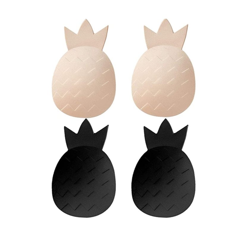 SOLARAE Nipple Covers For Women, Ultra Thin Reusable Silicone Nipple Covers, Alternative to a strapless Bra, Pasties for Women, Reusable, Sticky Breast Pasties Petals (2 Pairs) - Image 1